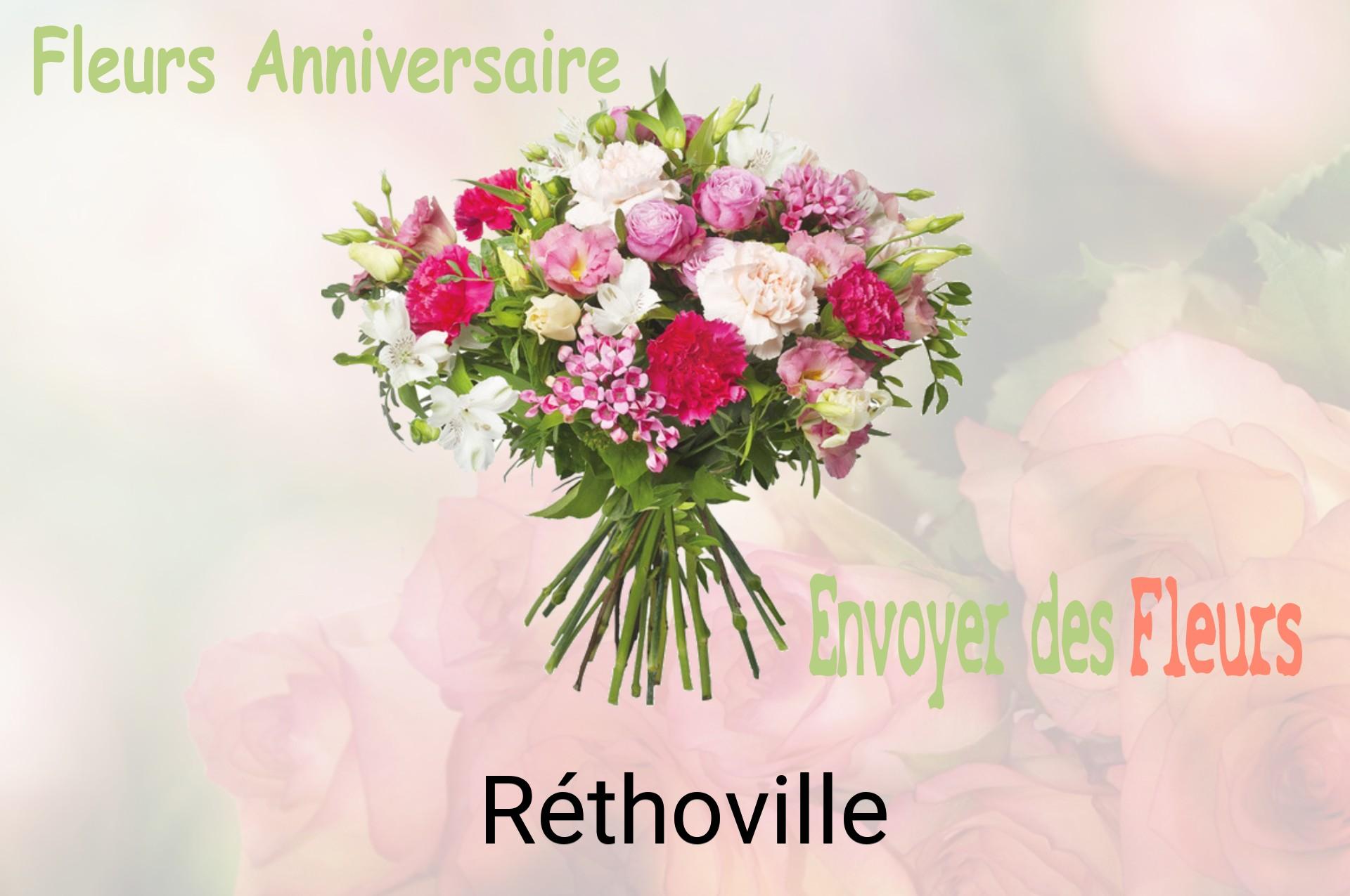 Bouquet de fleurs d’anniversaire livré à Réthoville