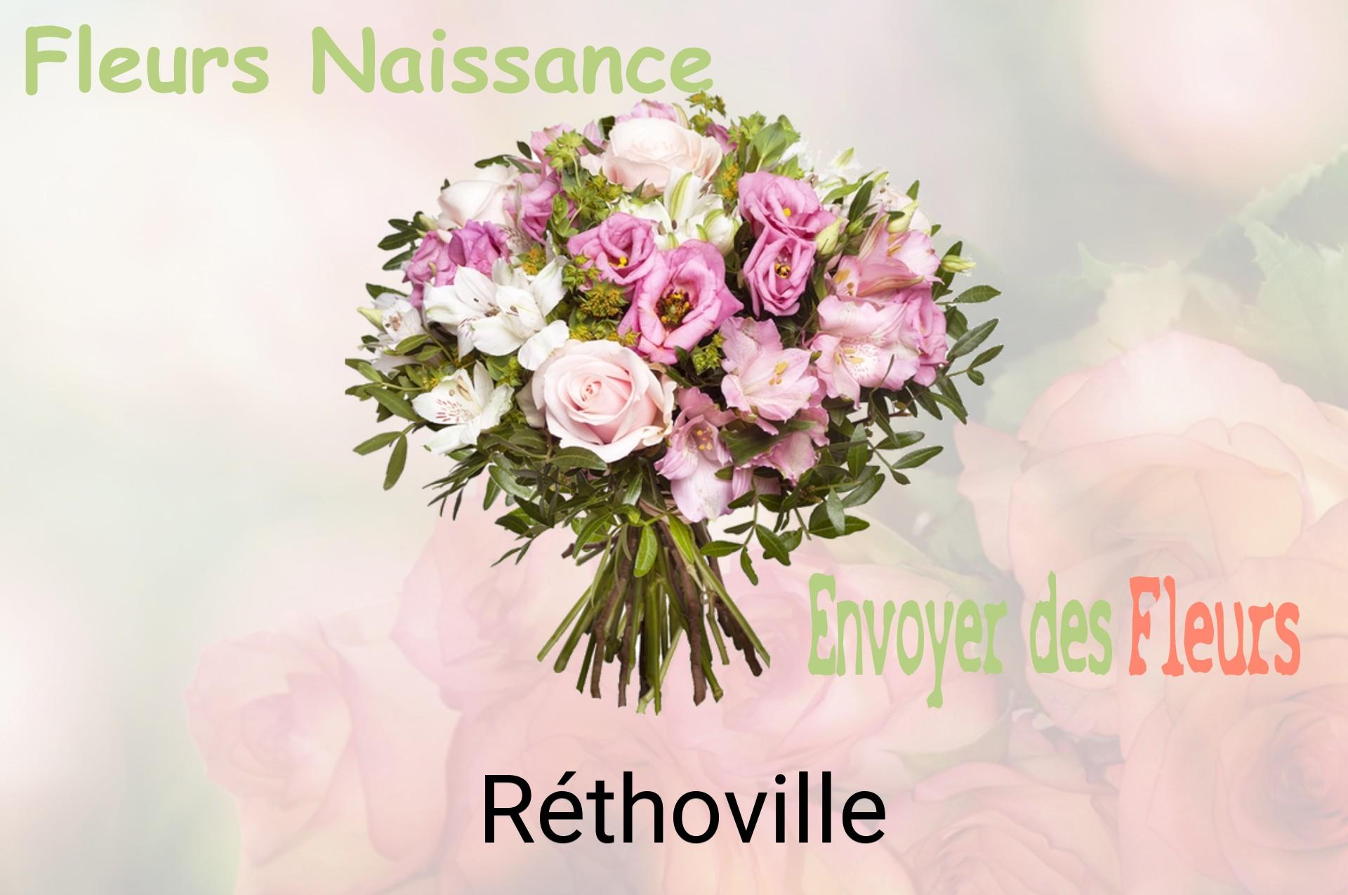 Bouquet de fleurs de naissance livré à Réthoville